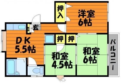 岡山県倉敷市日吉町 倉敷駅 3K アパート 賃貸物件詳細