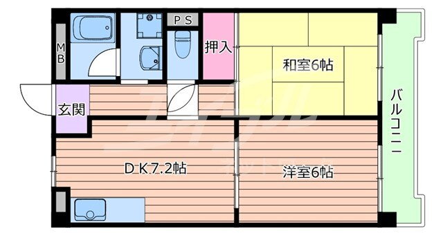 大阪府摂津市昭和園 千里丘駅 2DK マンション 賃貸物件詳細