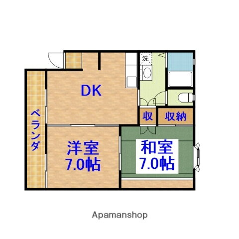 コーポ高師 2階 2DK 賃貸物件詳細