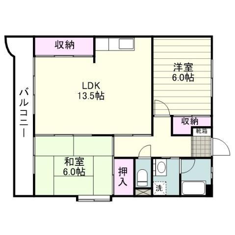 オーロラハイツ荒田 3階 2LDK 賃貸物件詳細