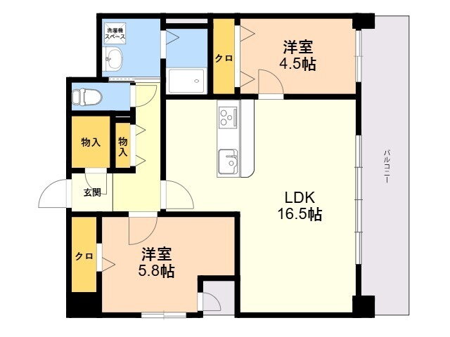 福岡県福岡市博多区博多駅南２ 博多駅 2LDK マンション 賃貸物件詳細