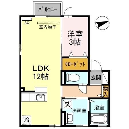 富山県富山市石金１ 栄町駅 1LDK アパート 賃貸物件詳細