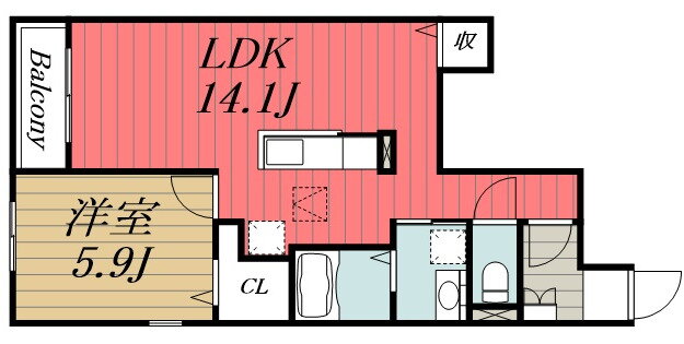千葉県千葉市中央区塩田町 浜野駅 1LDK アパート 賃貸物件詳細