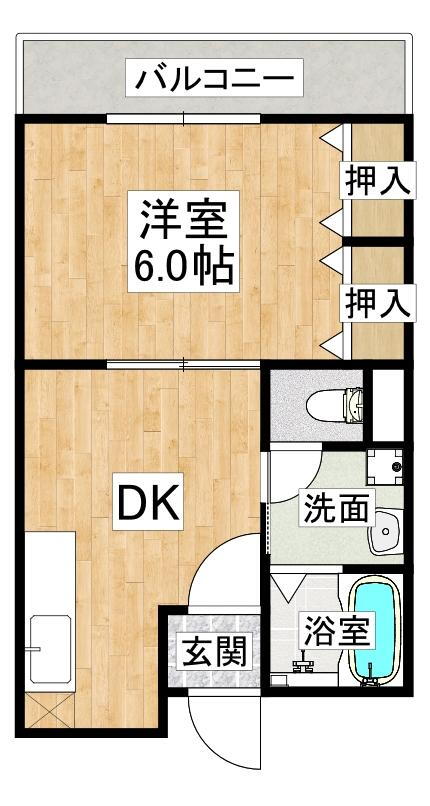 スカラーズハウス 3階 1DK 賃貸物件詳細
