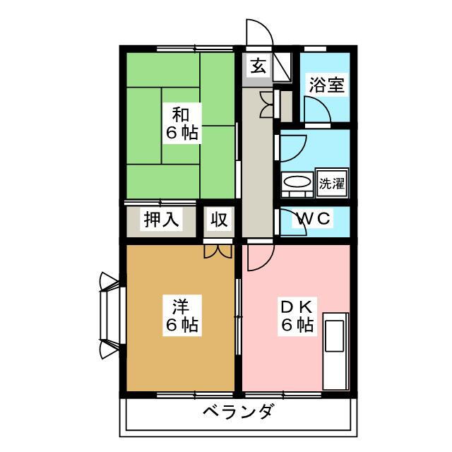 山和ハイツ５ 1階 2DK 賃貸物件詳細