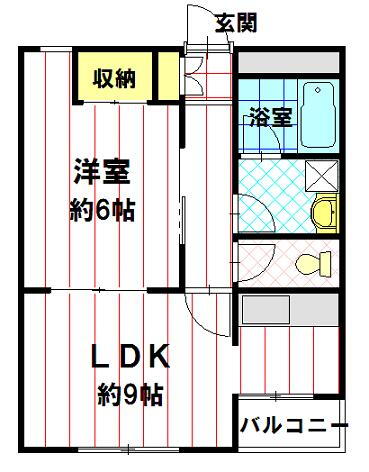 アパートメント松田　南館 3階 1LDK 賃貸物件詳細
