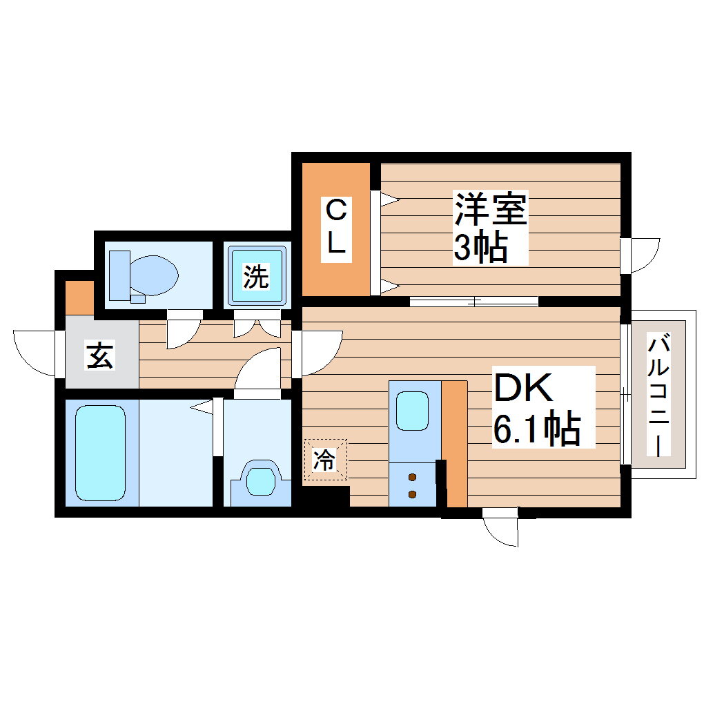 宮城県仙台市青葉区高松１ 東照宮駅 1DK アパート 賃貸物件詳細