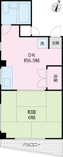 森川ビル 2階 1DK 賃貸物件詳細
