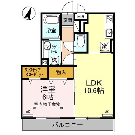 群馬県高崎市上大類町 高崎問屋町駅 1LDK アパート 賃貸物件詳細