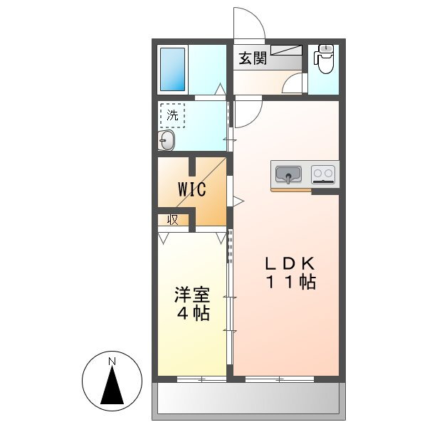 岡山県倉敷市大内 倉敷駅 1LDK アパート 賃貸物件詳細