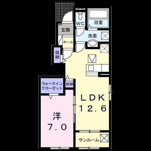 エイト・フラットＩＩ 1階 1LDK 賃貸物件詳細