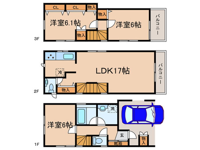 成城八丁目貸家 3LDK 賃貸物件詳細