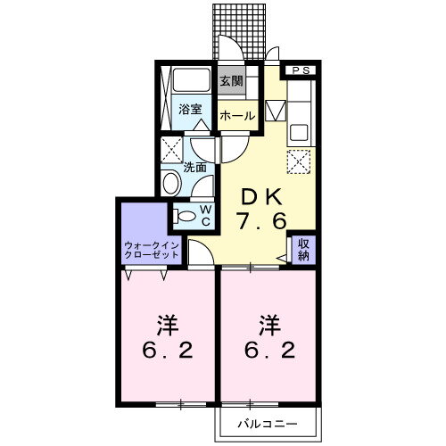 栃木県小山市西城南５ 小山駅 2DK アパート 賃貸物件詳細