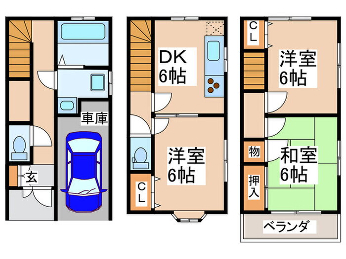大阪府大阪市住吉区苅田４ あびこ駅 3DK 一戸建て 賃貸物件詳細