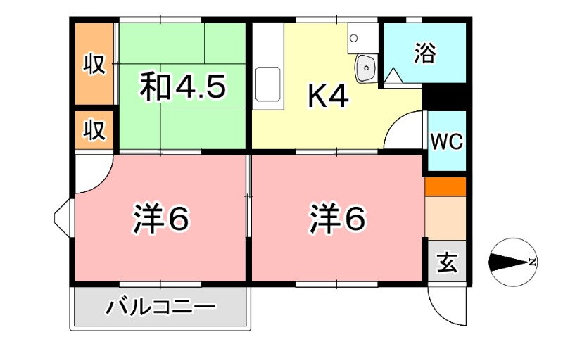 岡山県倉敷市福田町古新田 弥生駅 3K アパート 賃貸物件詳細
