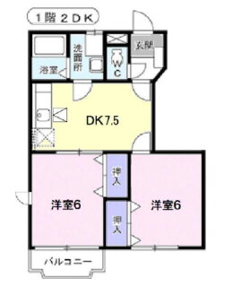 愛媛県松山市余戸南５ 鎌田駅 2DK アパート 賃貸物件詳細