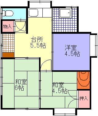 貸家　筒治 3K 賃貸物件詳細