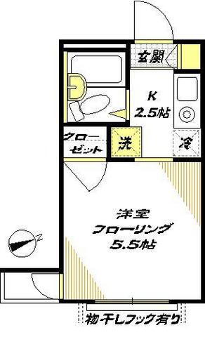 東京都大田区大森西５ 大森町駅 1K マンション 賃貸物件詳細