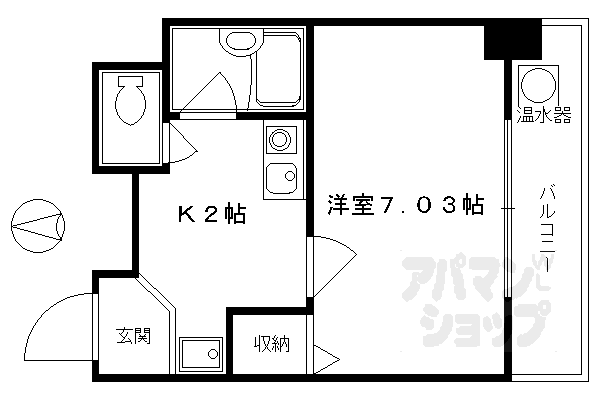 ＭＭＳビル 8階 1K 賃貸物件詳細