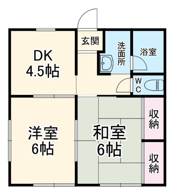 神奈川県相模原市緑区二本松２ 相原駅 2DK アパート 賃貸物件詳細