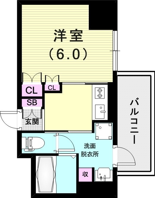 兵庫県神戸市中央区下山手通８ 花隈駅 1K マンション 賃貸物件詳細