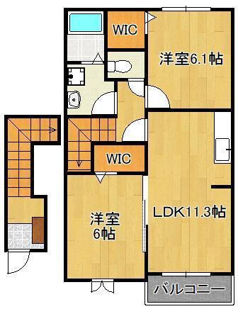 福岡県直方市大字感田 遠賀野駅 2LDK アパート 賃貸物件詳細