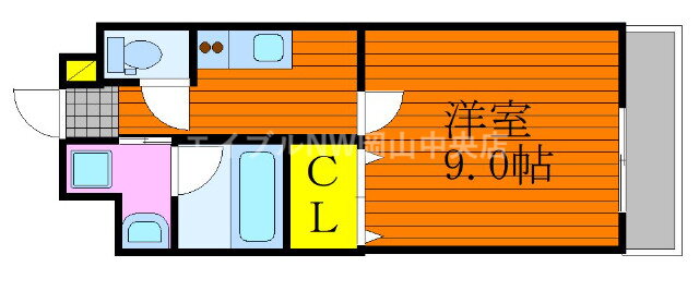 岡山県岡山市北区東古松５ 大元駅 1K マンション 賃貸物件詳細
