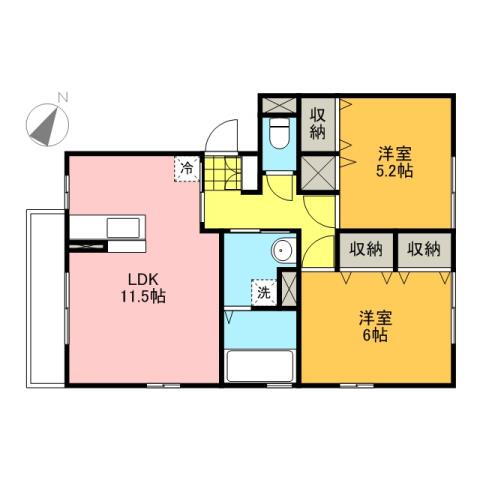 広島県広島市安佐南区東野２ 中筋駅 2LDK アパート 賃貸物件詳細
