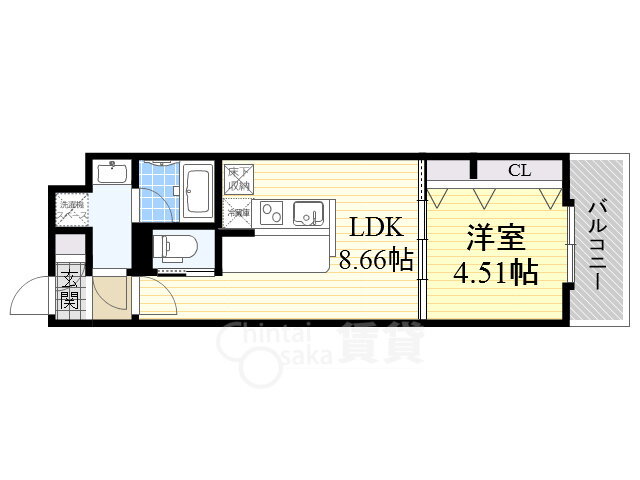 大阪府大阪市淀川区加島４ 加島駅 1LDK アパート 賃貸物件詳細
