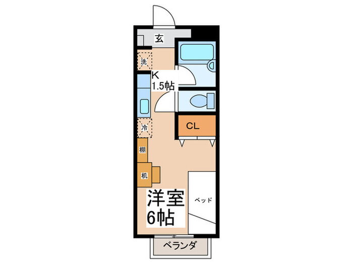 コンフォール後谷 2階 1K 賃貸物件詳細