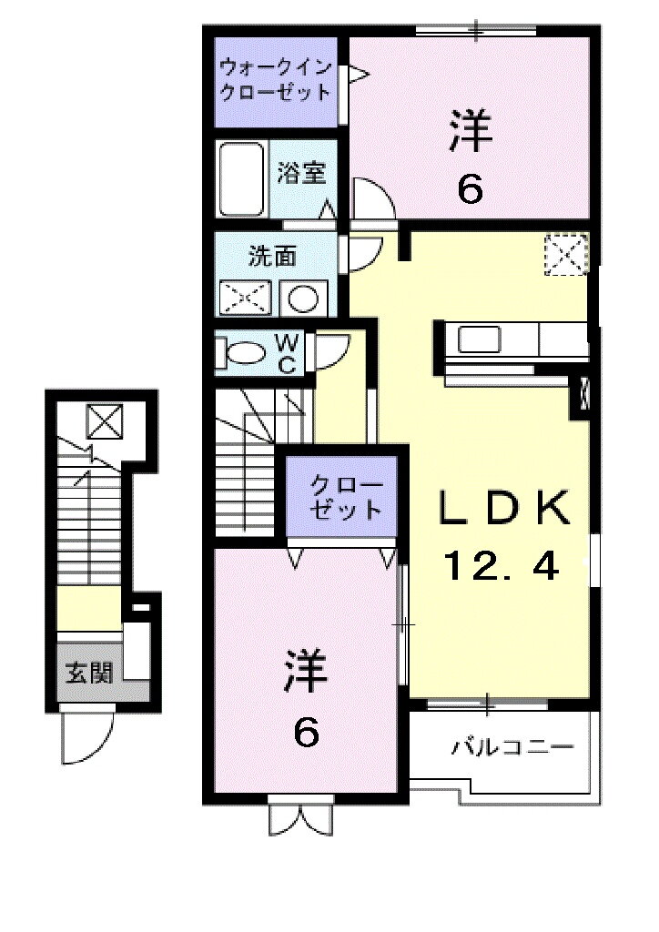 滋賀県愛知郡愛荘町愛知川 愛知川駅 2LDK アパート 賃貸物件詳細