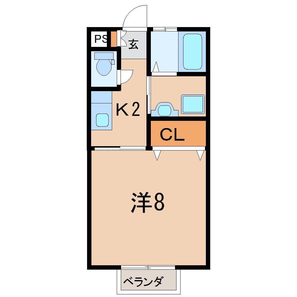 福島県福島市蓬莱町２ 福島駅 1K アパート 賃貸物件詳細