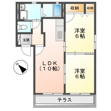 岐阜県恵那市大井町 恵那駅 2LDK アパート 賃貸物件詳細