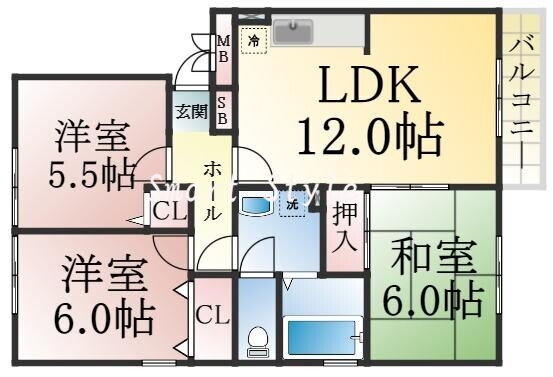 兵庫県神戸市須磨区千守町１ 須磨駅 3LDK アパート 賃貸物件詳細