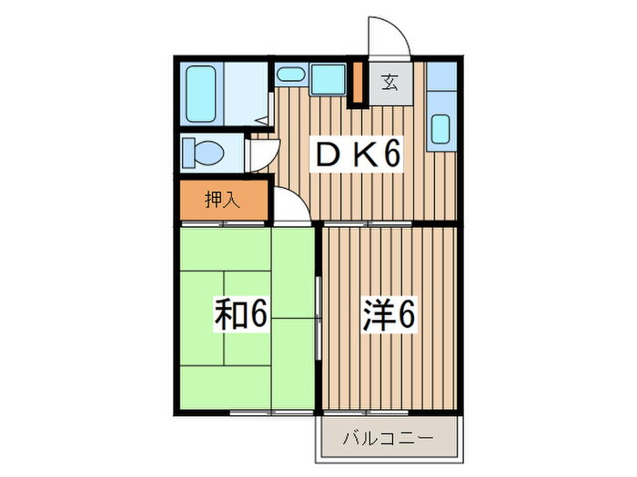 神奈川県横浜市瀬谷区阿久和南２ 三ツ境駅 2DK アパート 賃貸物件詳細
