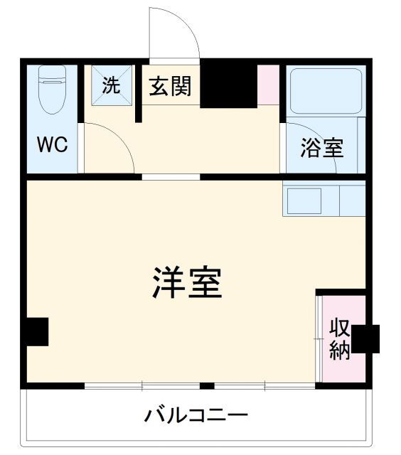 江田パークサイドマンション 5階 ワンルーム 賃貸物件詳細