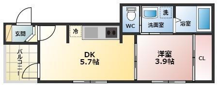 兵庫県西宮市甲子園浜田町 甲子園駅 1DK アパート 賃貸物件詳細