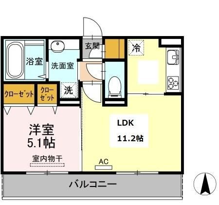 熊本県熊本市東区健軍本町 1LDK アパート 賃貸物件詳細