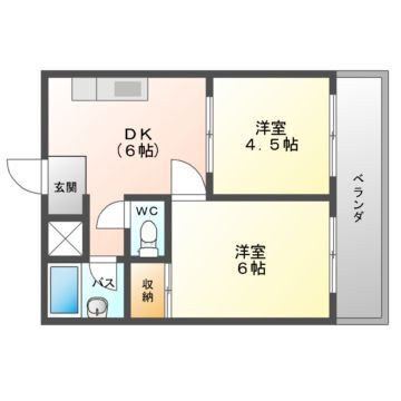 大阪府守口市平代町 太子橋今市駅 2DK マンション 賃貸物件詳細