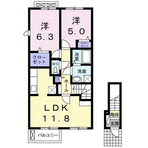 静岡県浜松市中央区葵西６ 2LDK アパート 賃貸物件詳細