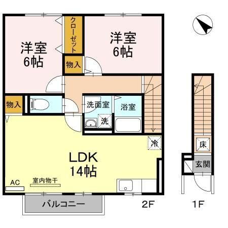 愛媛県西条市喜多台 壬生川駅 2LDK アパート 賃貸物件詳細