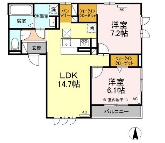 静岡県浜松市中央区鴨江１ 2LDK アパート 賃貸物件詳細