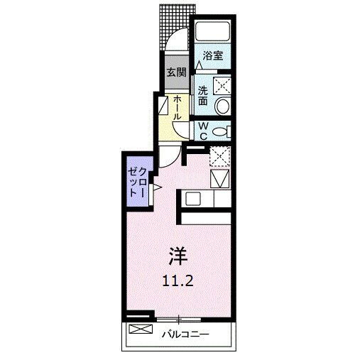 愛知県北名古屋市石橋郷 西春駅 1K アパート 賃貸物件詳細