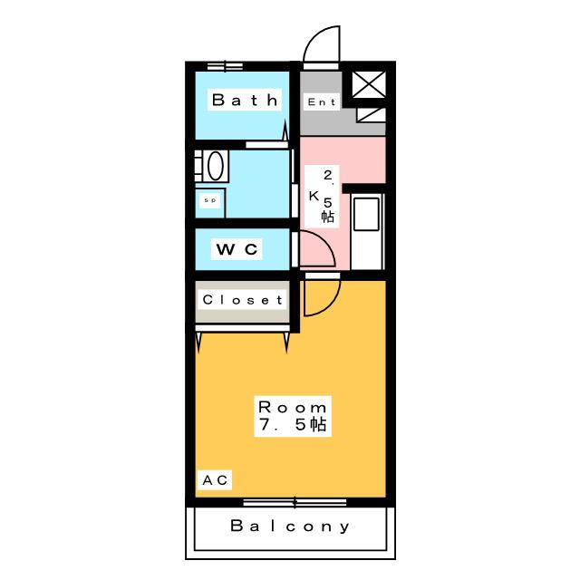 愛知県安城市大東町 安城駅 1K アパート 賃貸物件詳細