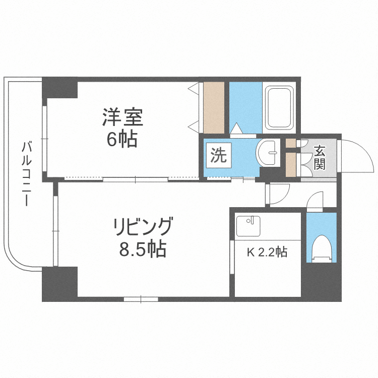 北海道札幌市中央区北六条西１３ 桑園駅 1LDK マンション 賃貸物件詳細
