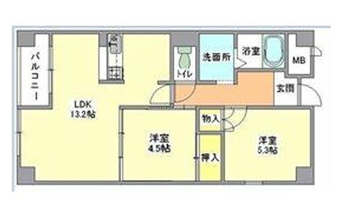 セントポーリアＩＩ 2階 2LDK 賃貸物件詳細