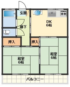 和歌山県海南市船尾 黒江駅 2DK アパート 賃貸物件詳細