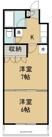 イーグルハイツ萩野町 4階 2K 賃貸物件詳細