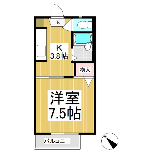 長野県長野市川中島町上氷鉋 川中島駅 1K アパート 賃貸物件詳細