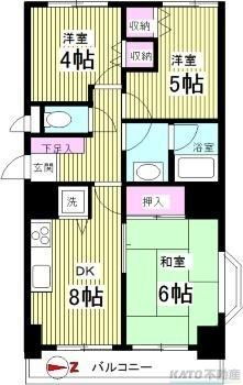 神奈川県座間市緑ケ丘２ 相武台前駅 3DK マンション 賃貸物件詳細